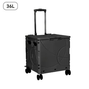 Large Storage Box with Lid, Four-wheel Foldable Storage Box NEW